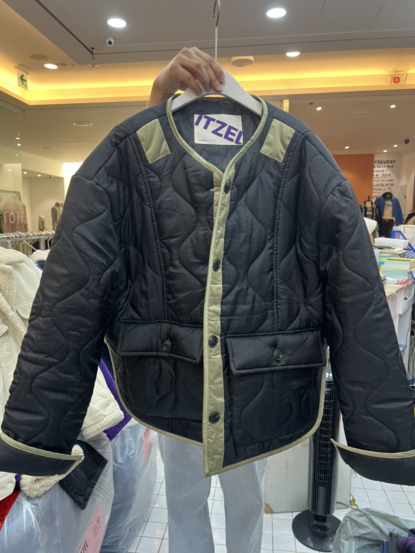 ITZEL韓國代購㊣女士新品人氣25秋冬推薦熱賣真品職業短款棉服ITZEL短款棉服