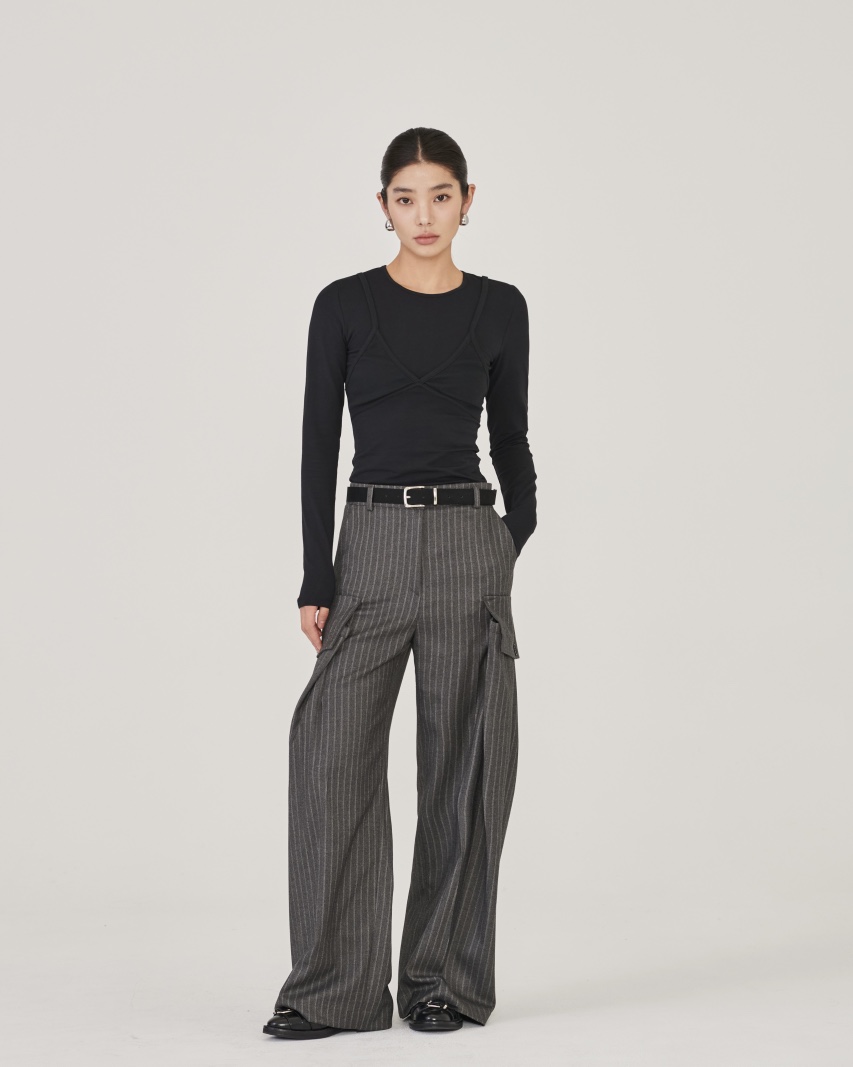 STAGE東大門㊣實拍女士新品熱賣時尚休閑推薦25秋冬真品休閑褲STAGE休閑褲