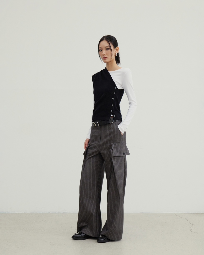 STAGE東大門㊣實拍女士新品熱賣時尚休閑推薦25秋冬真品休閑褲STAGE休閑褲