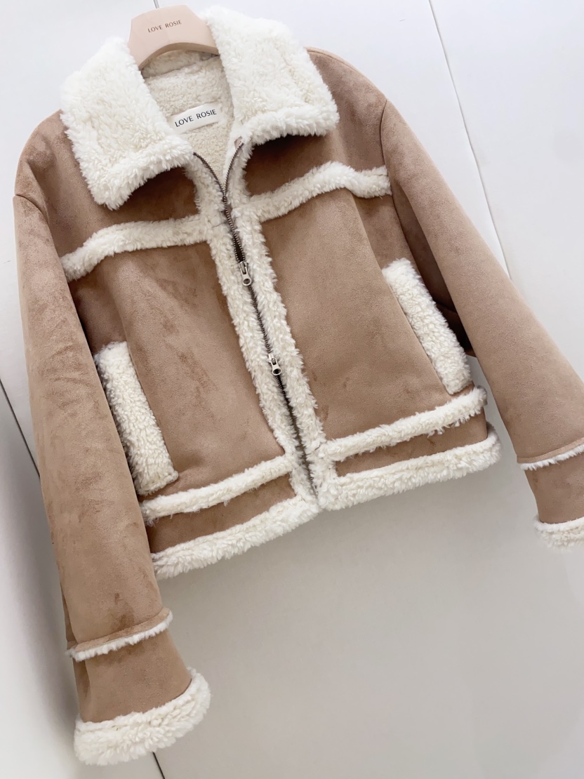 LOVE ROSIE韓國代購㊣女裝新品熱賣推薦25秋冬時尚短款大衣LOVE ROSIE短款大衣