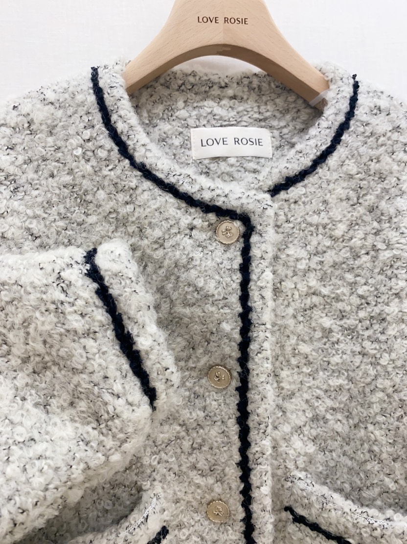 LOVE ROSIE東大門㊣直郵女士新款職業時尚25秋冬推薦夾克羊毛LOVE ROSIE夾克