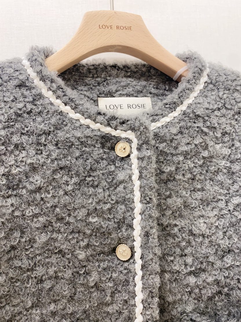 LOVE ROSIE東大門㊣直郵女士新款職業時尚25秋冬推薦夾克羊毛LOVE ROSIE夾克