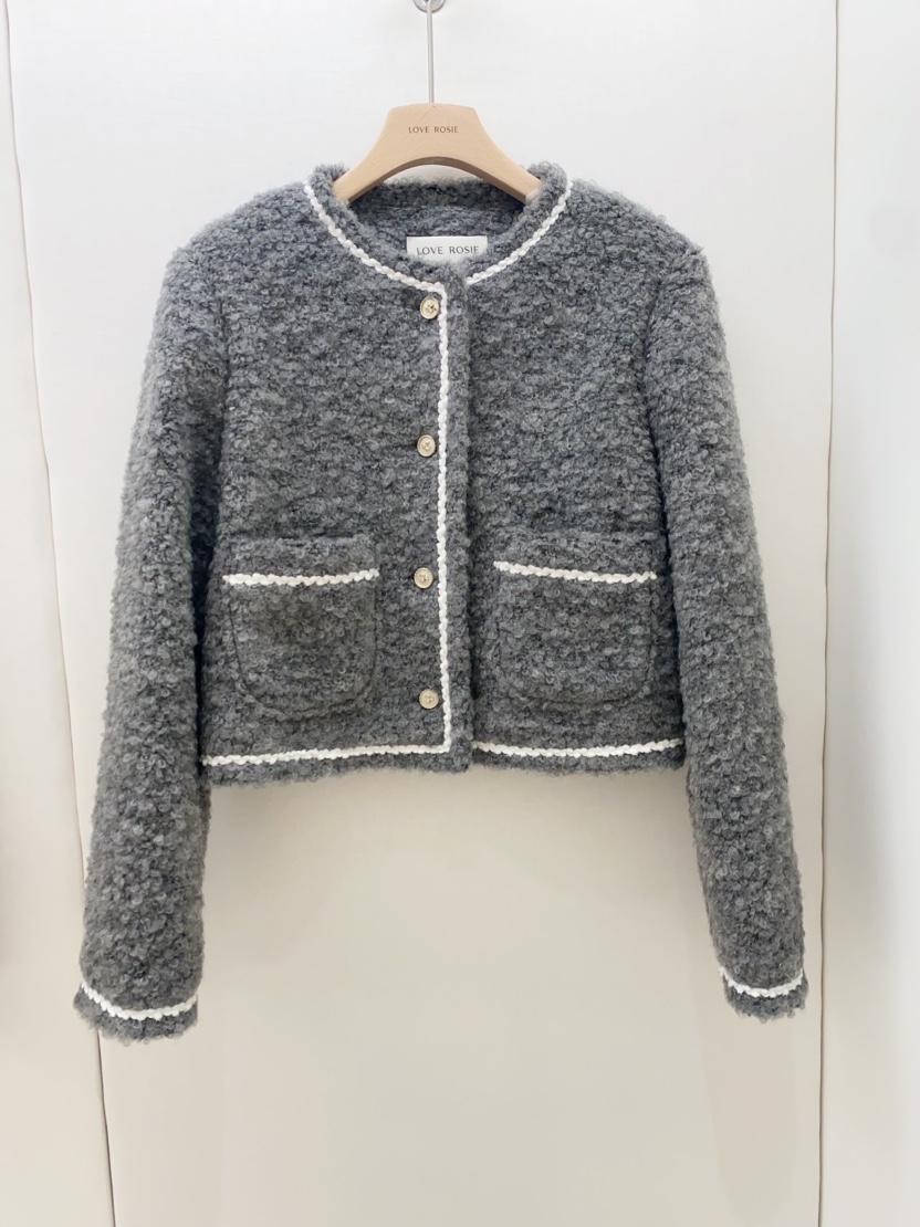 LOVE ROSIE東大門㊣直郵女士新款職業時尚25秋冬推薦夾克羊毛LOVE ROSIE夾克圖色2