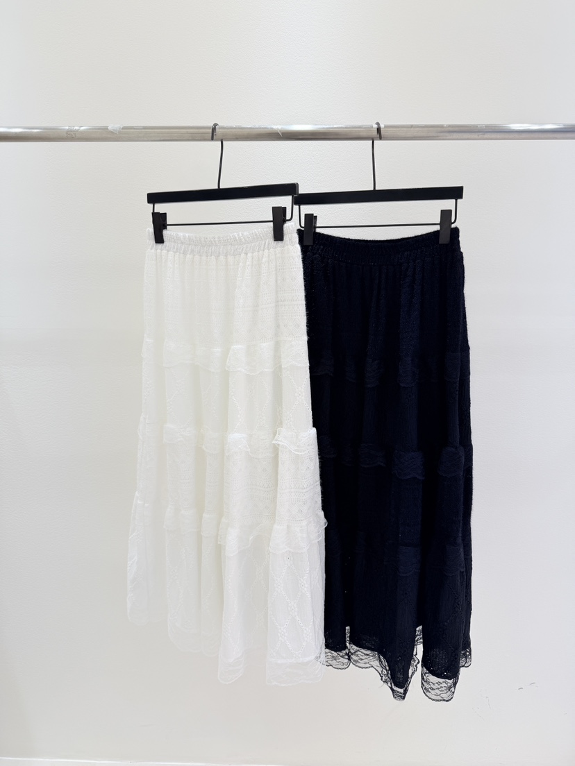 CORAL東大門㊣直郵女裝新品時尚真品推薦熱賣職業休閑長裙蕾絲CORAL長裙