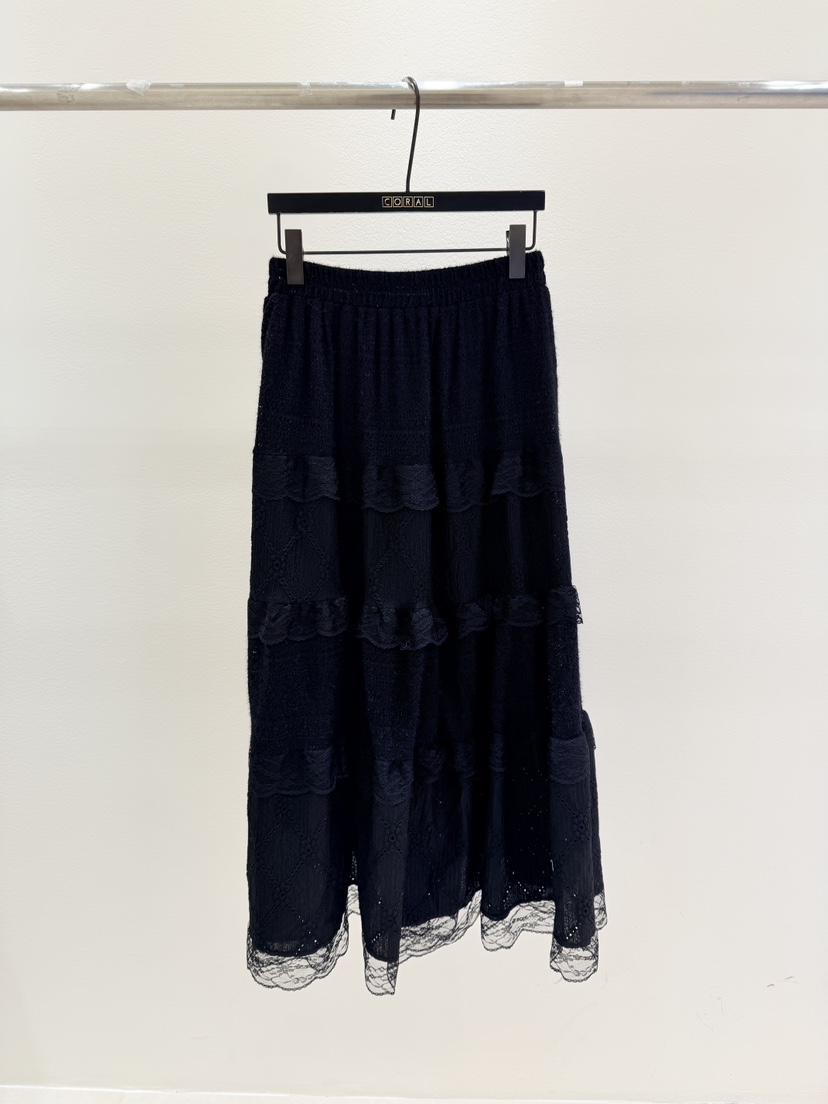 CORAL東大門㊣直郵女裝新品時尚真品推薦熱賣職業休閑長裙蕾絲CORAL長裙圖色2