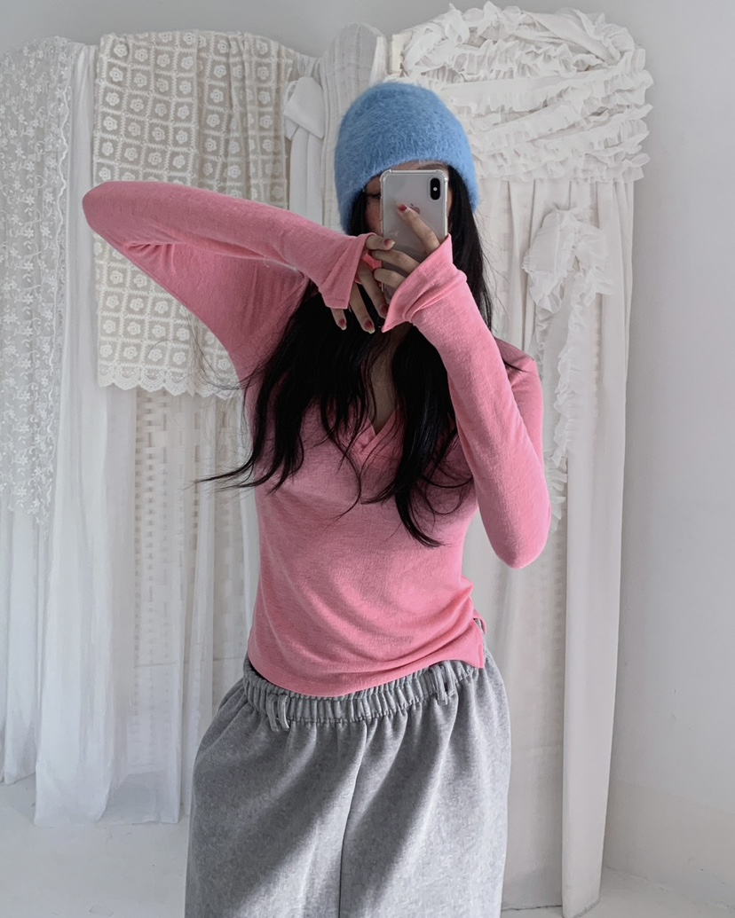 LIVE AID-P韓國直郵㊣女裝新款熱賣真品人氣推薦時尚長袖T恤LIVE AID-P長袖T恤