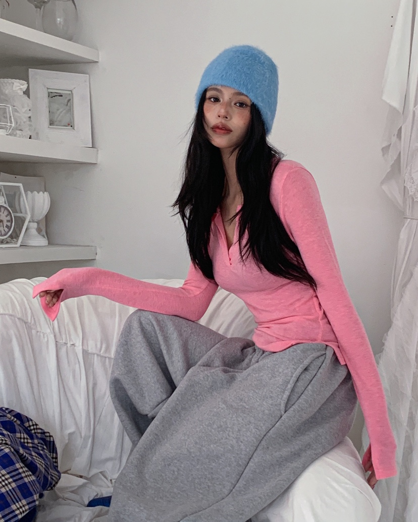 LIVE AID-P韓國直郵㊣女裝新款熱賣真品人氣推薦時尚長袖T恤LIVE AID-P長袖T恤