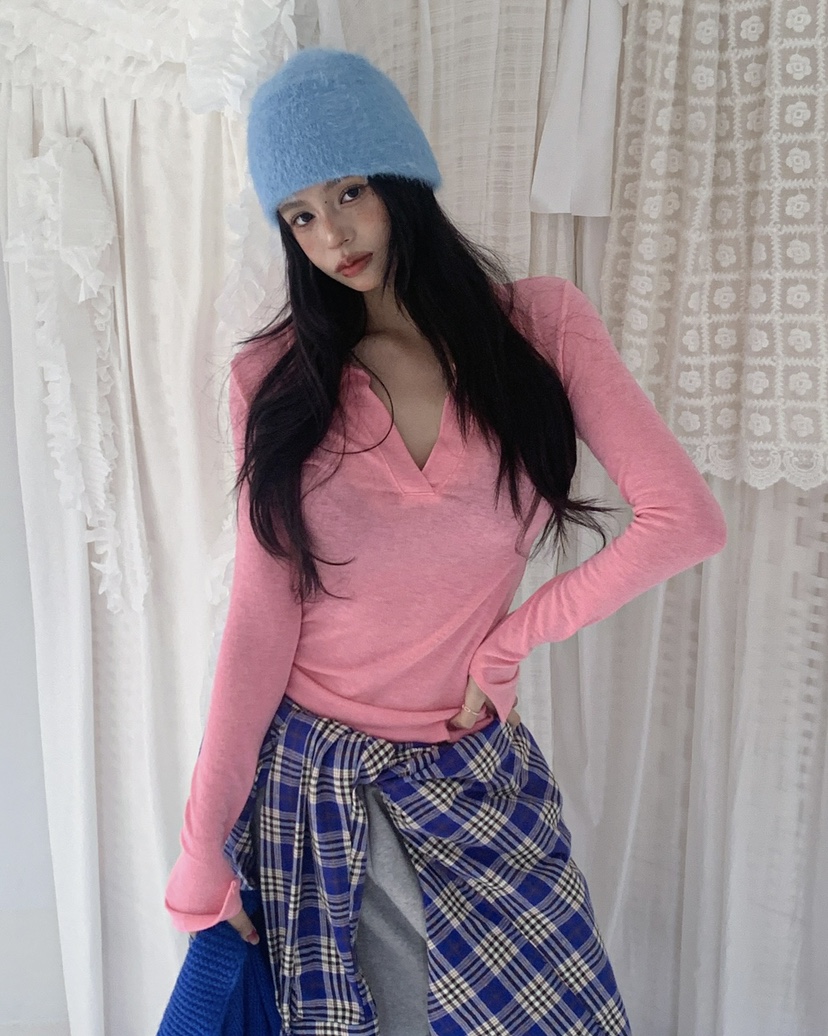 LIVE AID-P韓國直郵㊣女裝新款熱賣真品人氣推薦時尚長袖T恤LIVE AID-P長袖T恤