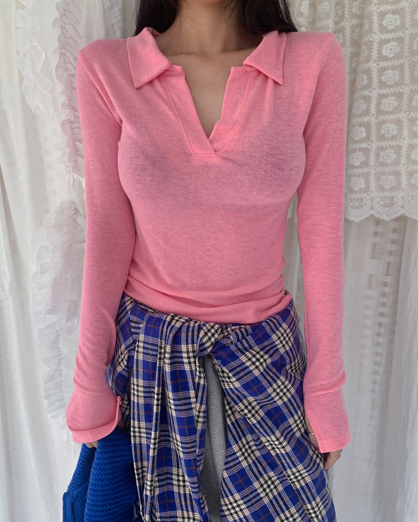 LIVE AID-P韓國直郵㊣女裝新款熱賣真品人氣推薦時尚長袖T恤LIVE AID-P長袖T恤