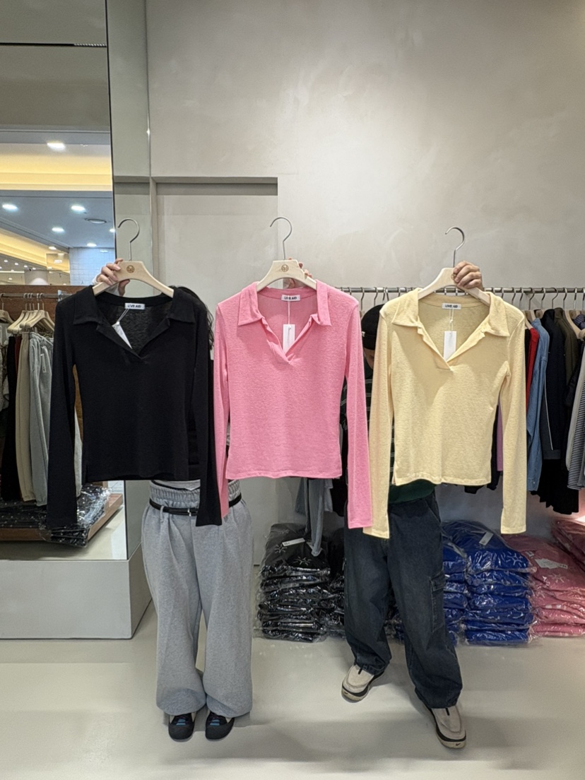 LIVE AID-P韓國直郵㊣女裝新款熱賣真品人氣推薦時尚長袖T恤LIVE AID-P長袖T恤