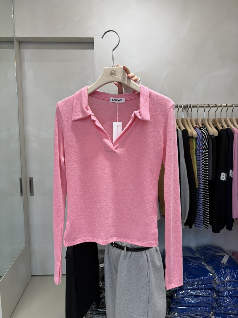 LIVE AID-P韓國直郵㊣女裝新款熱賣真品人氣推薦時尚長袖T恤LIVE AID-P長袖T恤圖色2