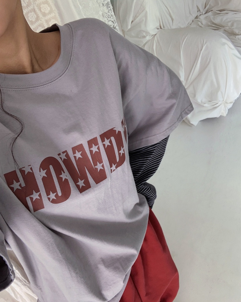 LIVE AID-P東大門㊣實拍女裝新品職業真品熱賣時尚25秋冬T恤LIVE AID-PT恤