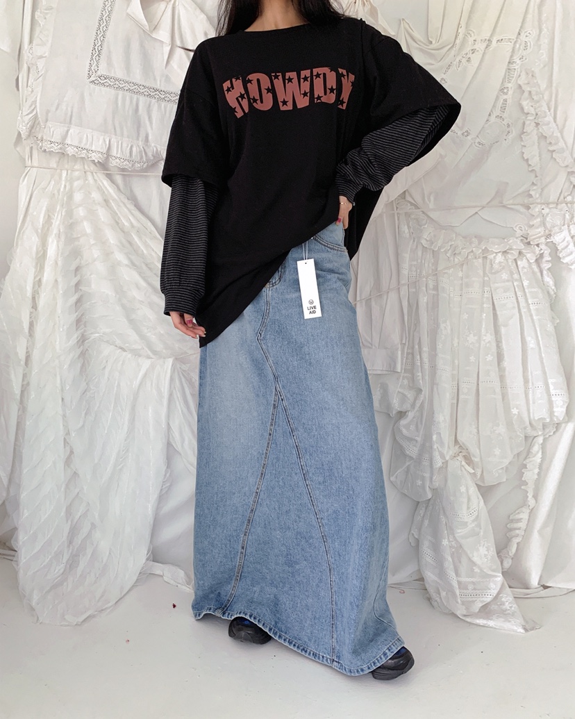 LIVE AID-P東大門㊣實拍女裝新品職業真品熱賣時尚25秋冬T恤LIVE AID-PT恤