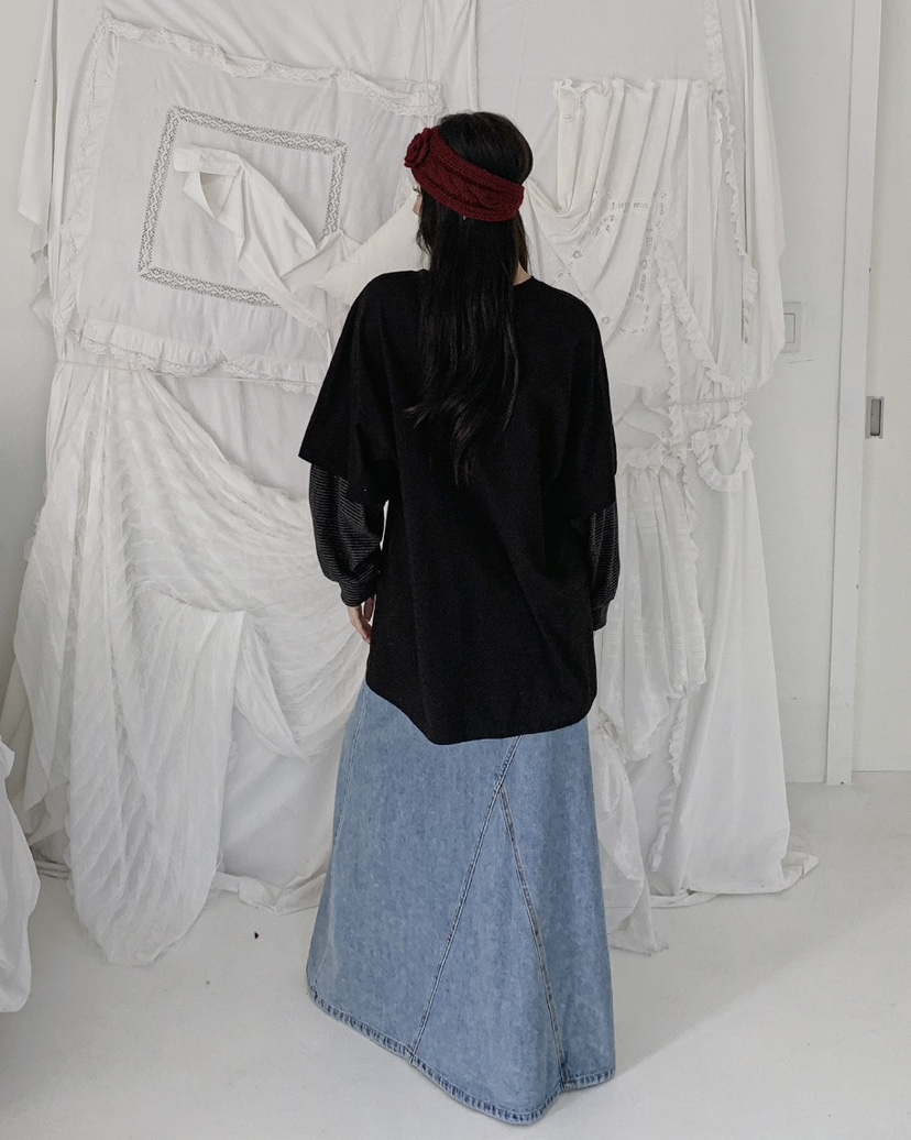 LIVE AID-P東大門㊣實拍女裝新品職業真品熱賣時尚25秋冬T恤LIVE AID-PT恤