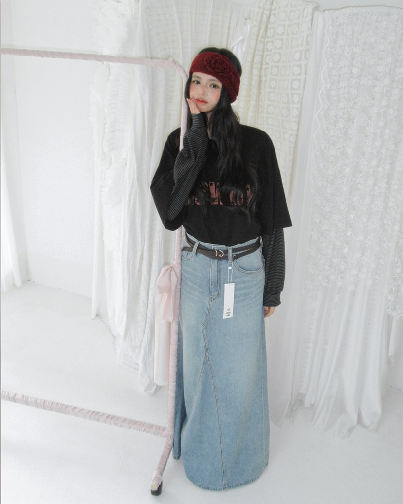 LIVE AID-P東大門㊣實拍女裝新品職業真品熱賣時尚25秋冬T恤LIVE AID-PT恤