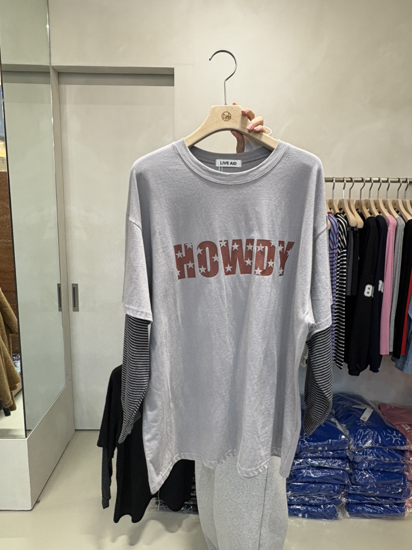 LIVE AID-P東大門㊣實拍女裝新品職業真品熱賣時尚25秋冬T恤LIVE AID-PT恤