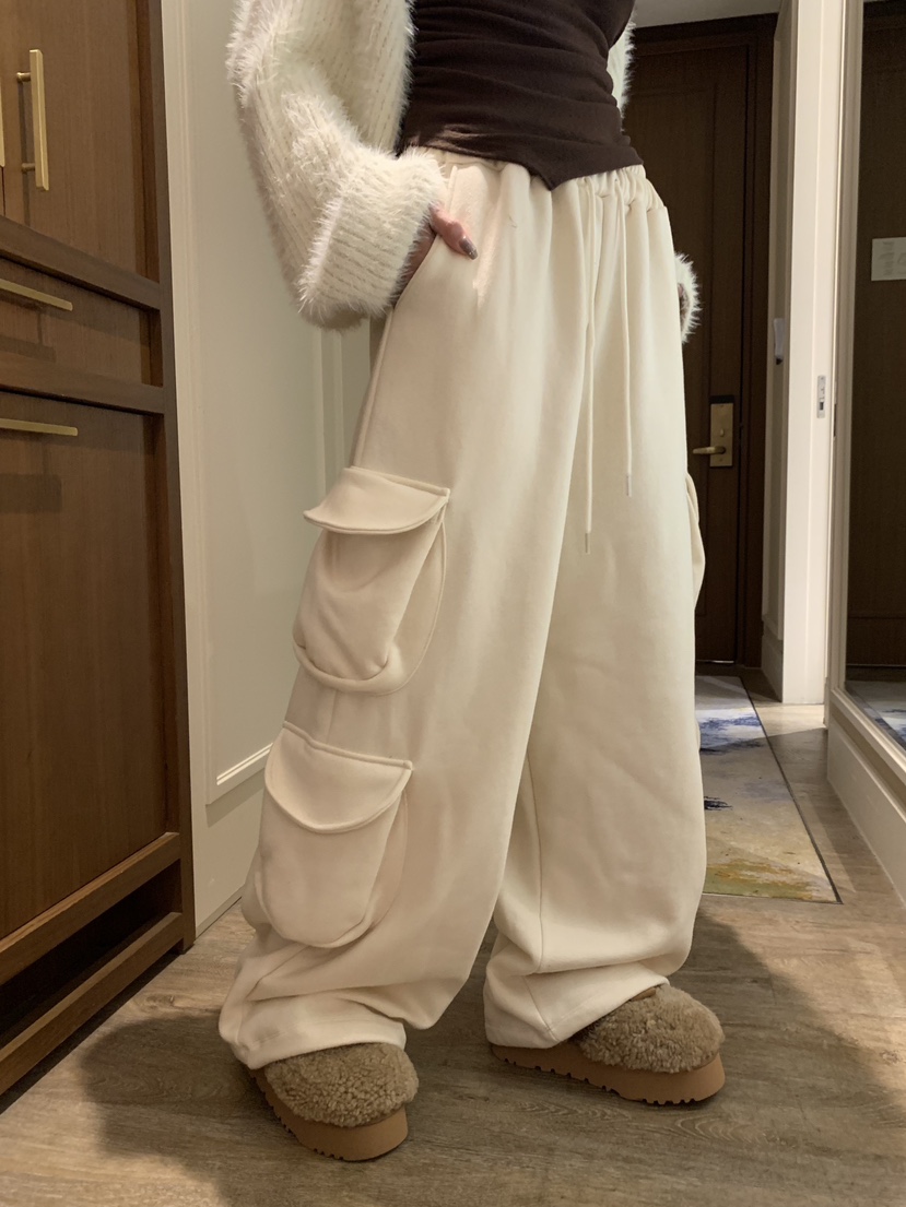 BADCALM韓國直郵㊣女士新款休閑熱賣推薦人氣時尚休閑褲雙口袋BADCALM休閑褲