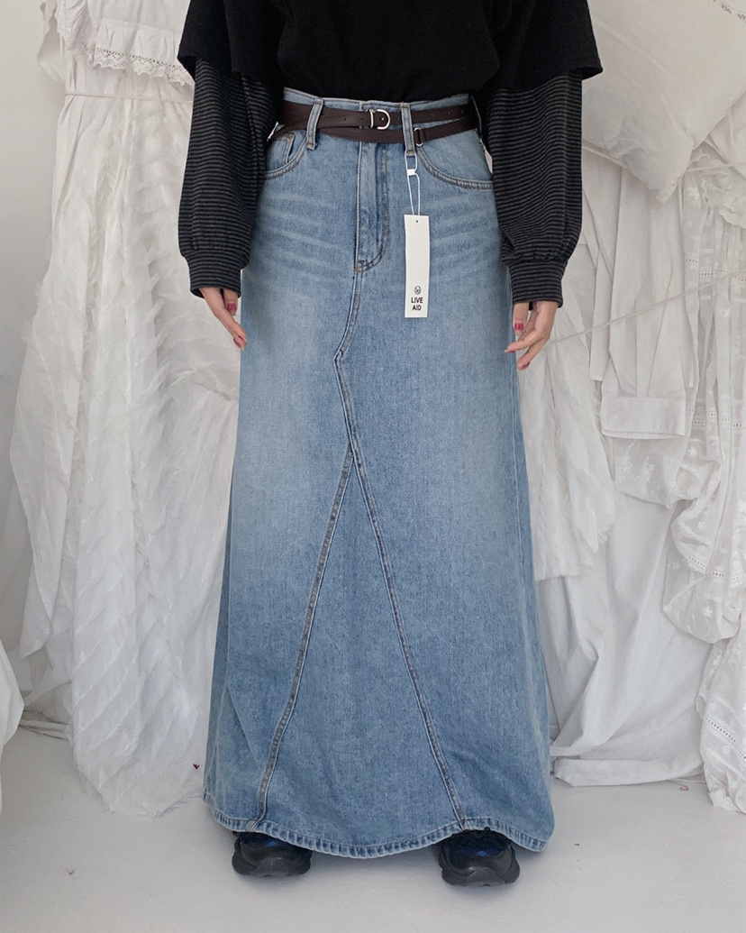 LIVE AID-P東大門㊣代購女士新款人氣職業休閑熱賣時尚長裙LIVE AID-P長裙