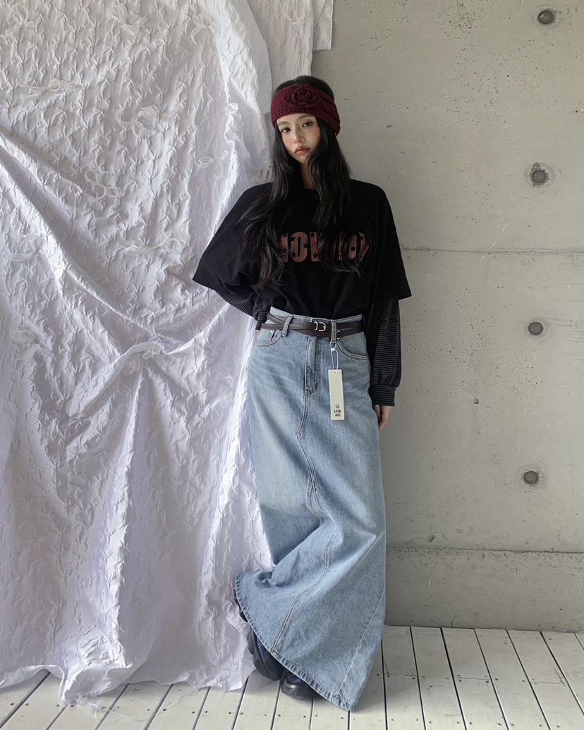 LIVE AID-P東大門㊣代購女士新款人氣職業休閑熱賣時尚長裙LIVE AID-P長裙