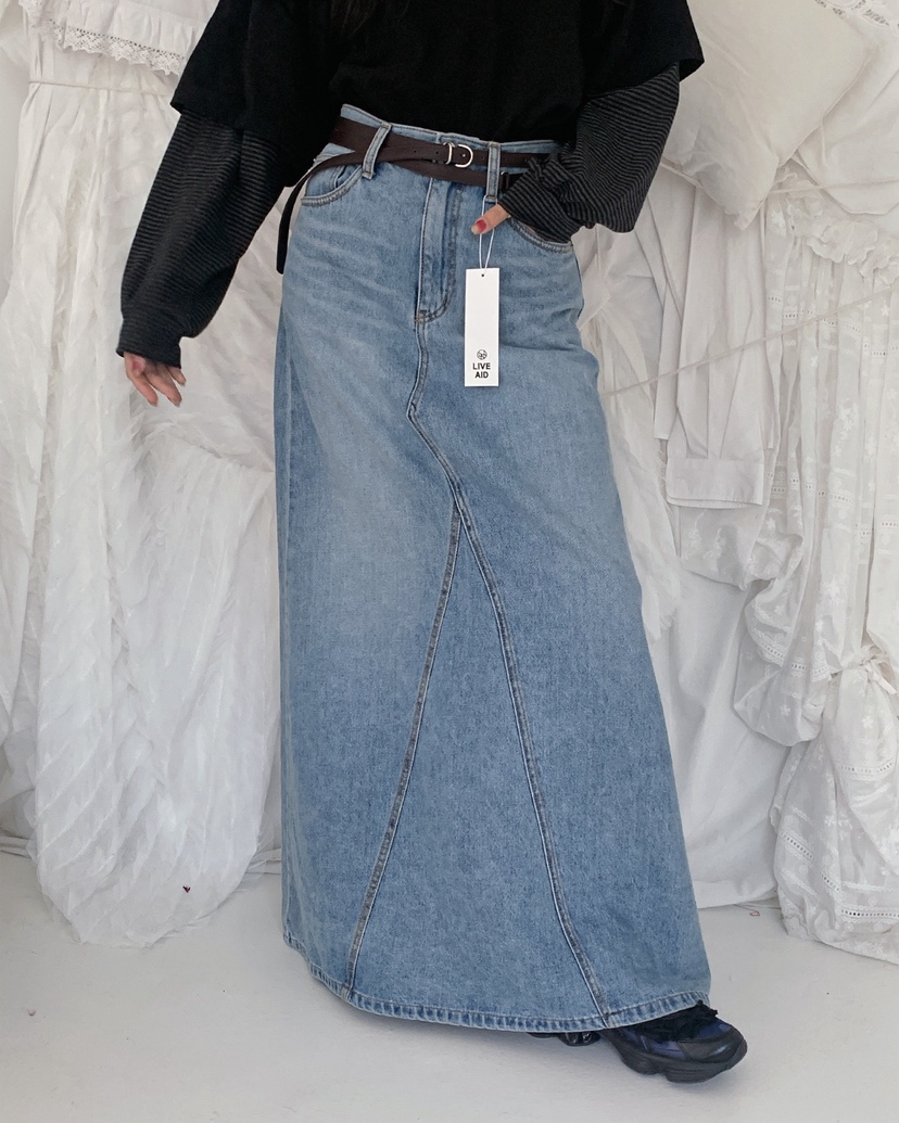 LIVE AID-P東大門㊣代購女士新款人氣職業休閑熱賣時尚長裙LIVE AID-P長裙