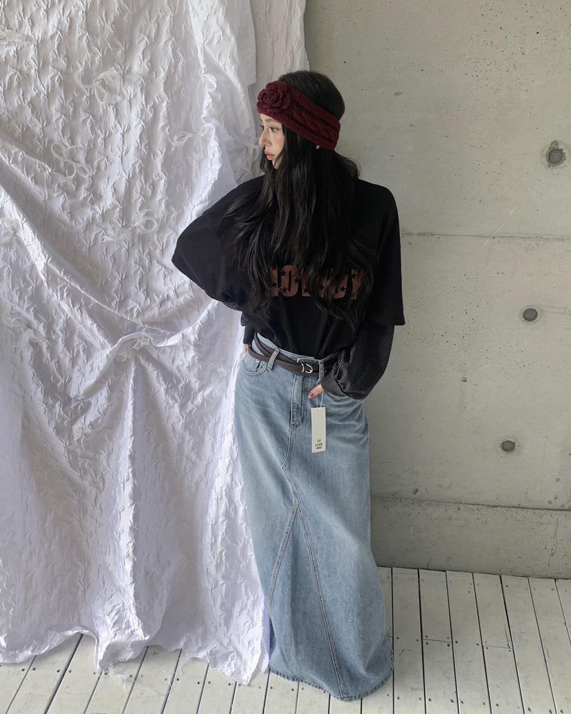 LIVE AID-P東大門㊣代購女士新款人氣職業休閑熱賣時尚長裙LIVE AID-P長裙