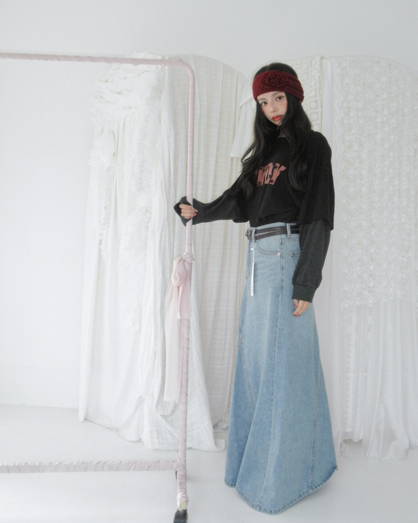 LIVE AID-P東大門㊣代購女士新款人氣職業休閑熱賣時尚長裙LIVE AID-P長裙