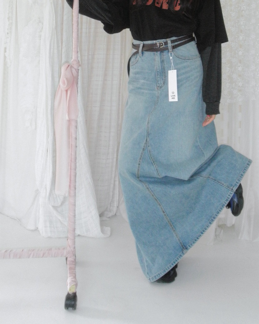 LIVE AID-P東大門㊣代購女士新款人氣職業休閑熱賣時尚長裙LIVE AID-P長裙