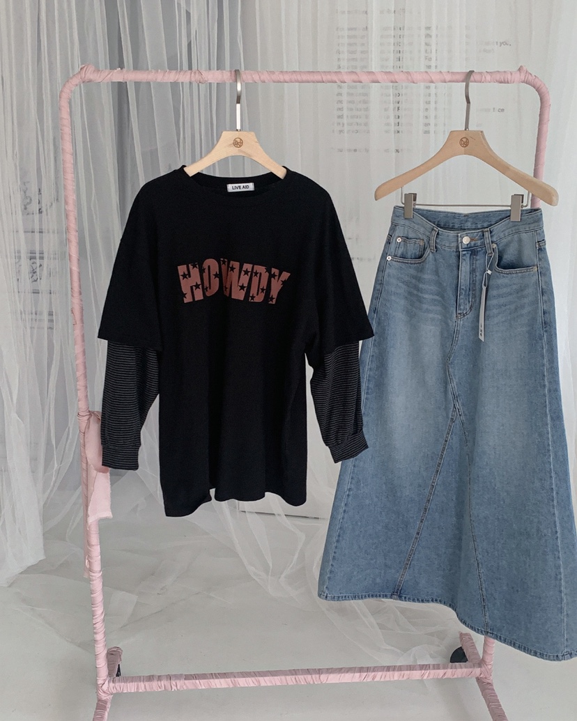 LIVE AID-P東大門㊣代購女士新款人氣職業休閑熱賣時尚長裙LIVE AID-P長裙