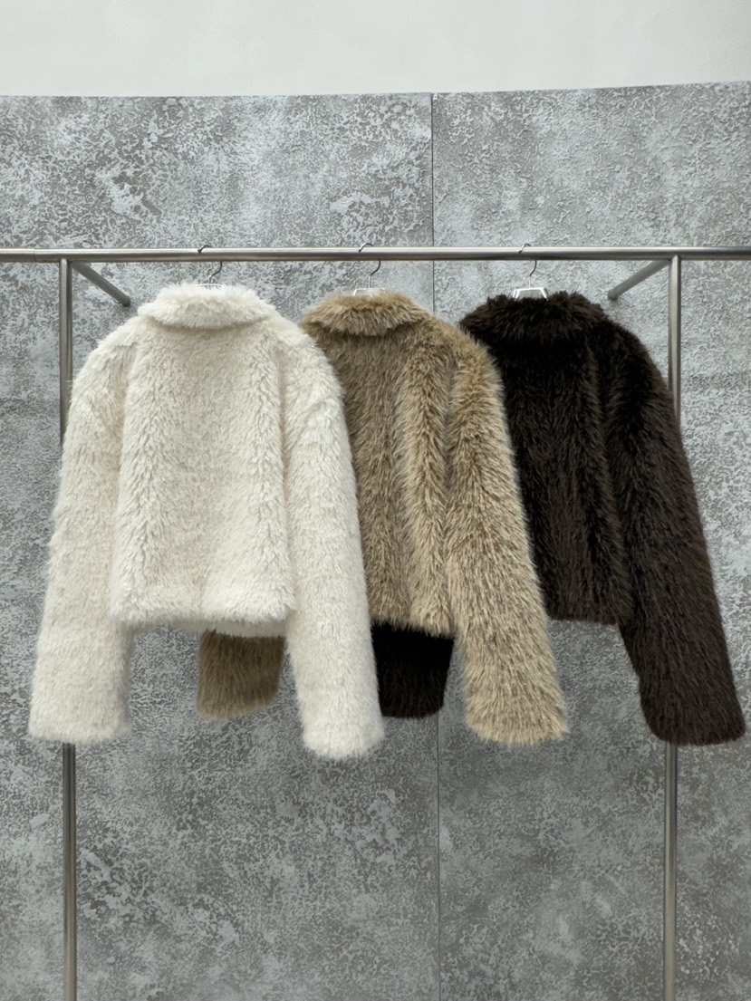 BADCALM韓國直郵㊣女士新款25秋冬時尚真品推薦職業短款大衣BADCALM短款大衣