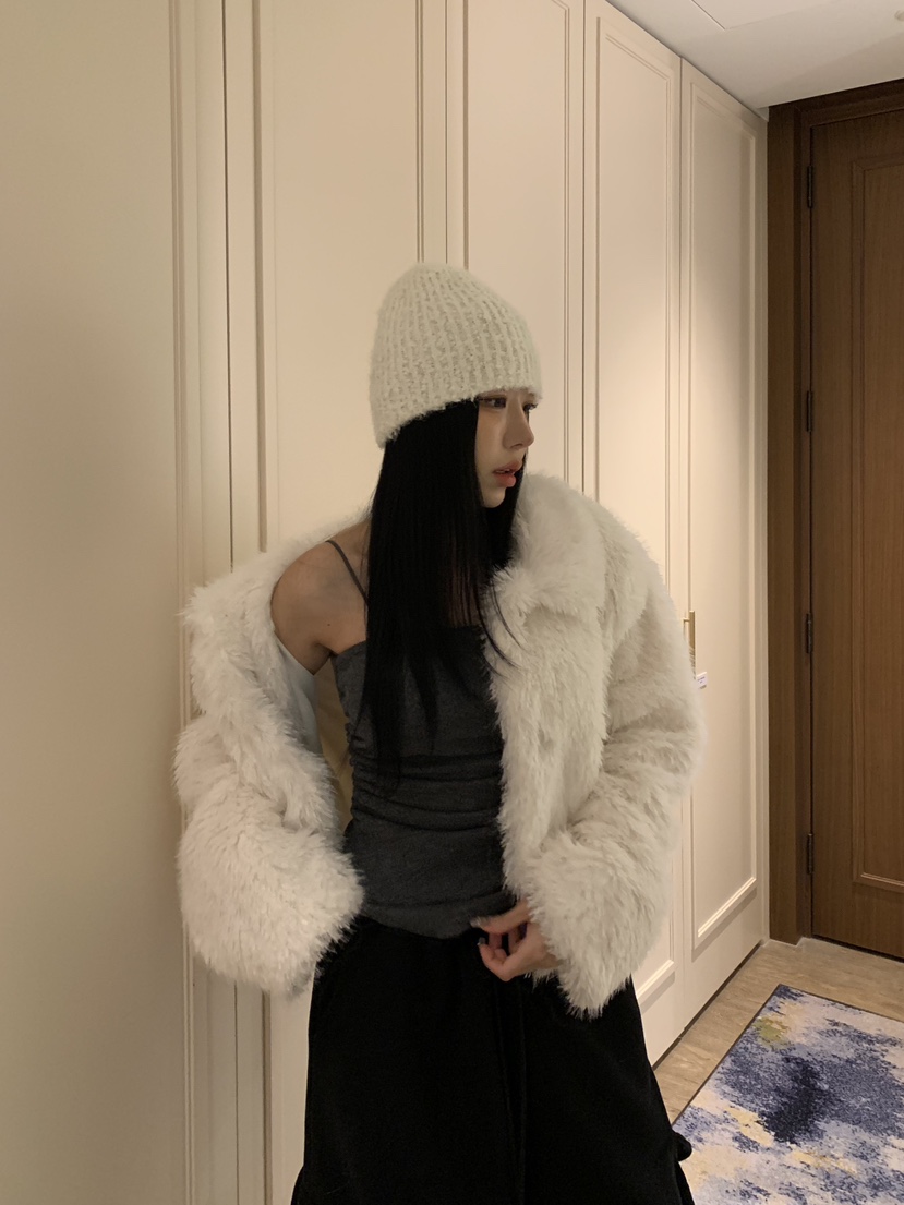 BADCALM韓國直郵㊣女士新款25秋冬時尚真品推薦職業短款大衣BADCALM短款大衣