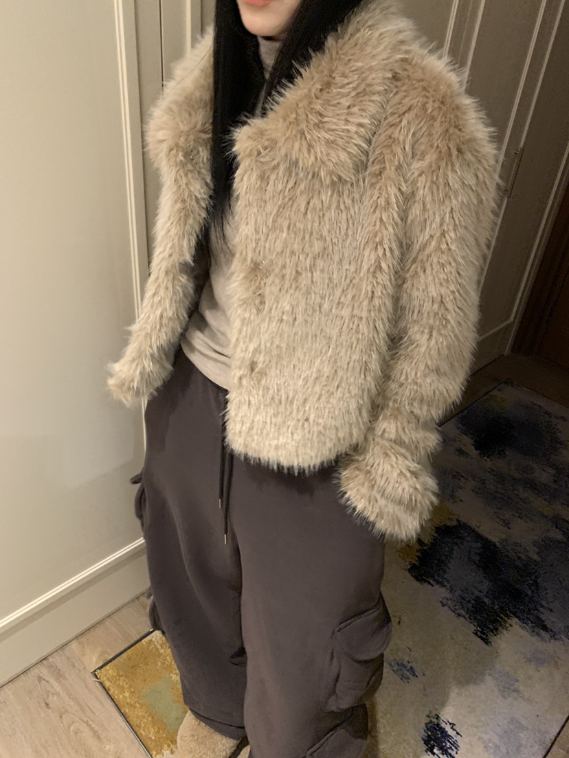 BADCALM韓國直郵㊣女士新款25秋冬時尚真品推薦職業短款大衣BADCALM短款大衣