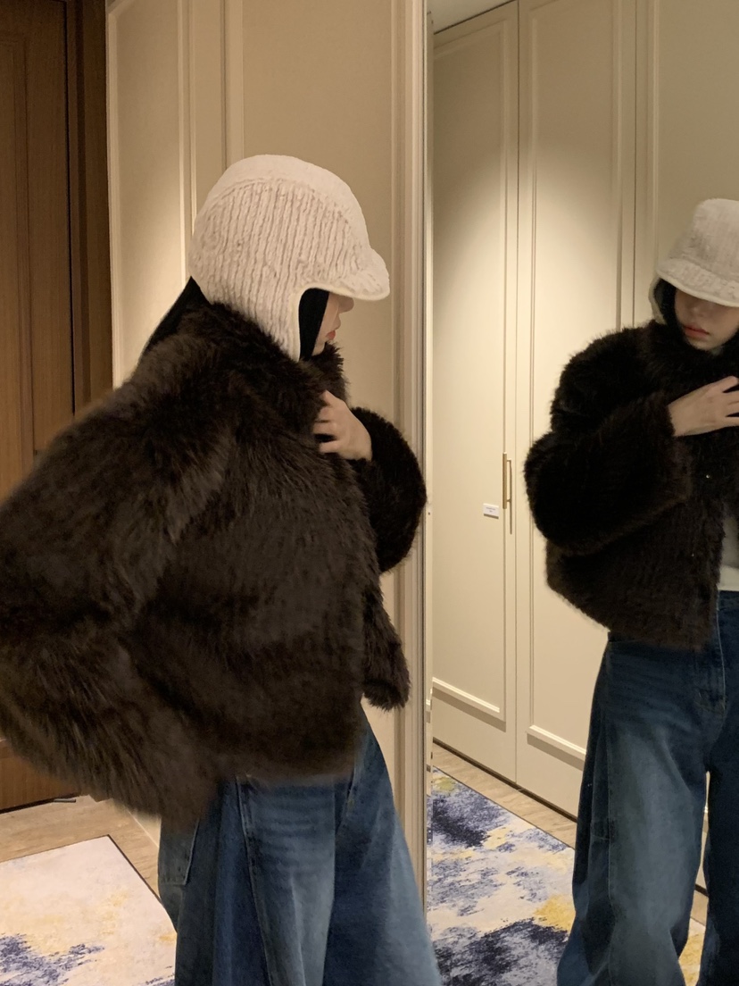 BADCALM韓國直郵㊣女士新款25秋冬時尚真品推薦職業短款大衣BADCALM短款大衣