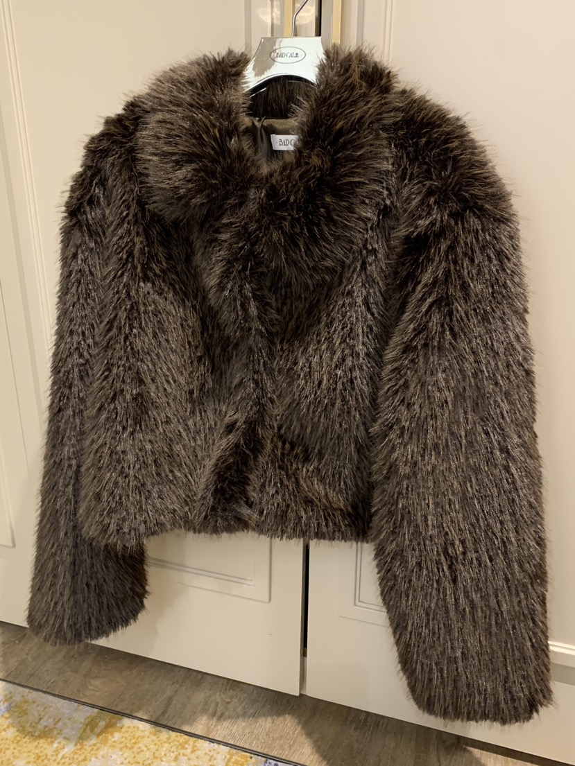 BADCALM韓國直郵㊣女士新款25秋冬時尚真品推薦職業短款大衣BADCALM短款大衣