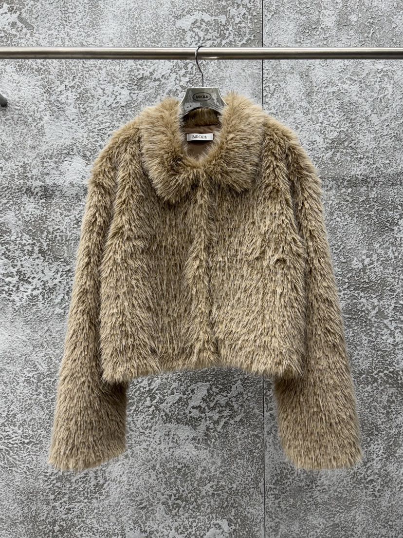 BADCALM韓國直郵㊣女士新款25秋冬時尚真品推薦職業短款大衣BADCALM短款大衣圖色2