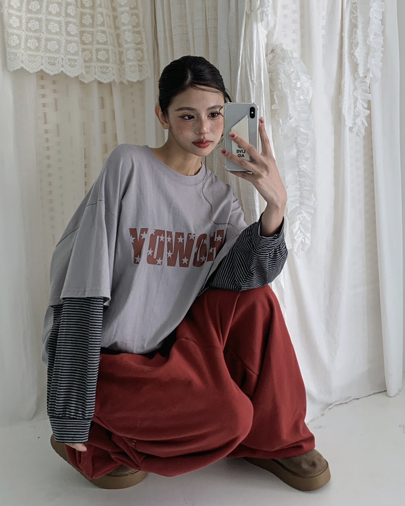 LIVE AID-P東大門㊣實拍女裝新品時尚人氣推薦25秋冬休閑褲LIVE AID-P休閑褲