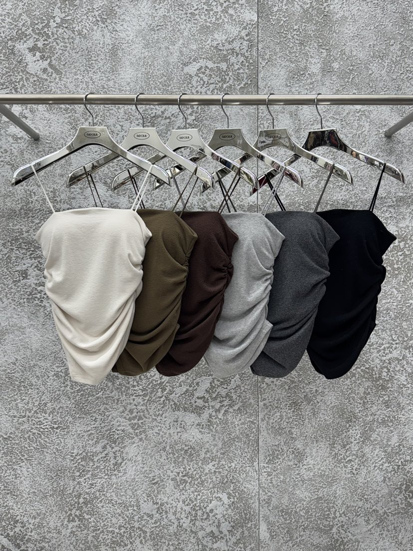 BADCALM東大門㊣實拍女士新品25秋冬職業時尚吊帶背心羊毛絨BADCALM吊帶/背心