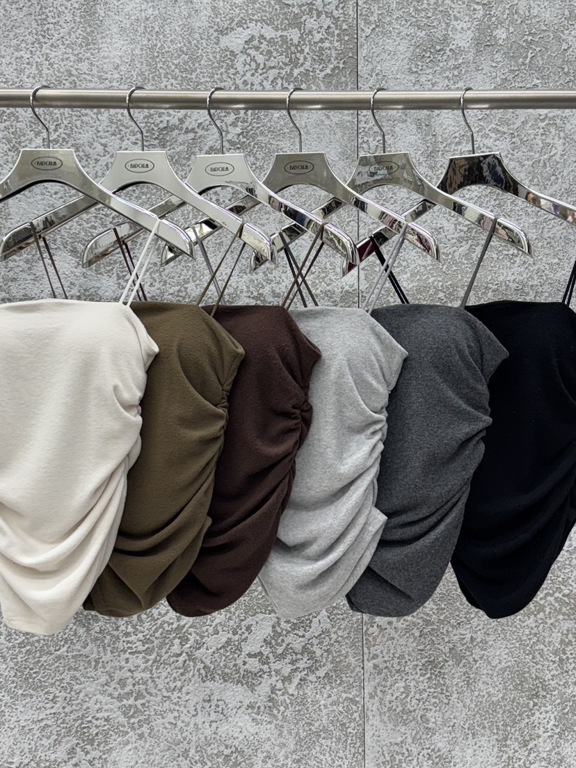 BADCALM東大門㊣實拍女士新品25秋冬職業時尚吊帶背心羊毛絨BADCALM吊帶/背心