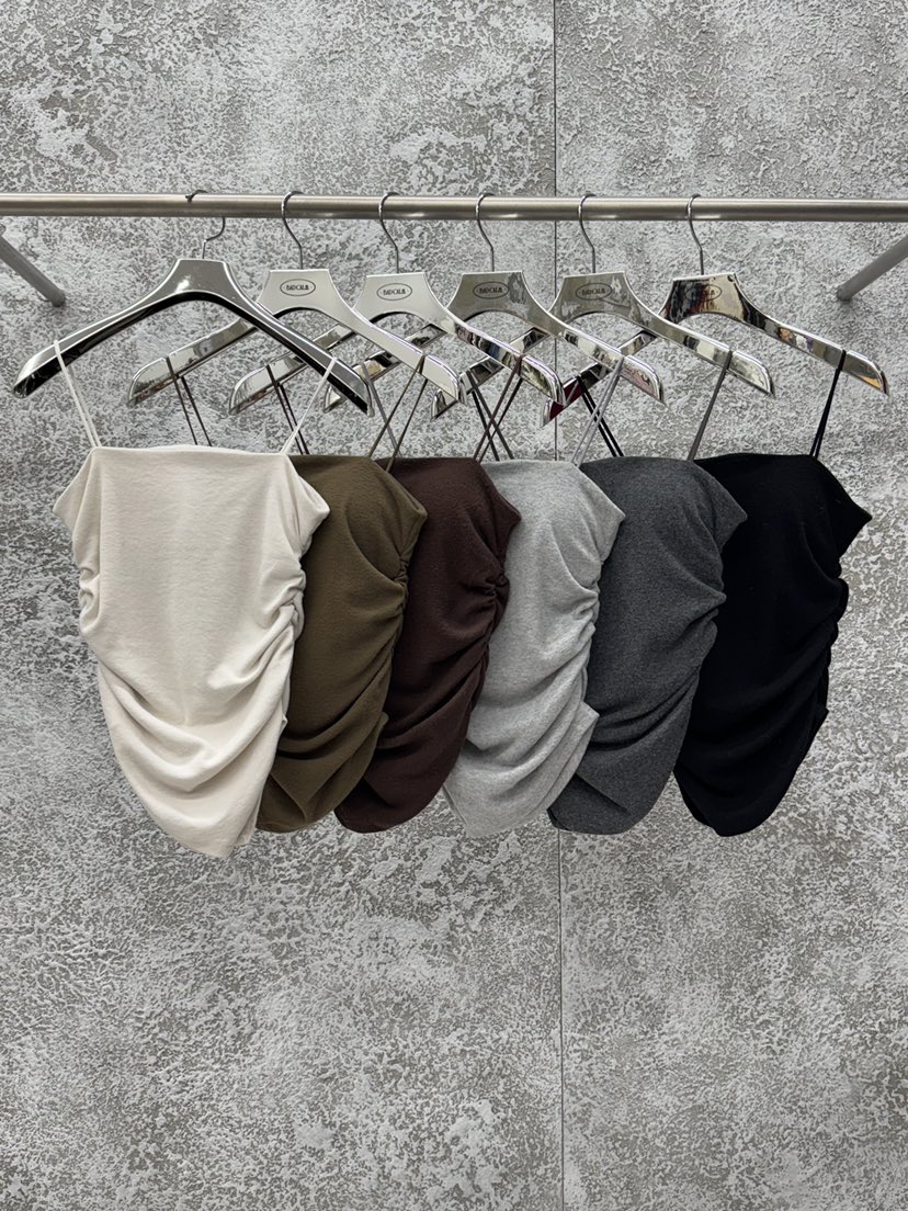 BADCALM東大門㊣實拍女士新品25秋冬職業時尚吊帶背心羊毛絨BADCALM吊帶/背心