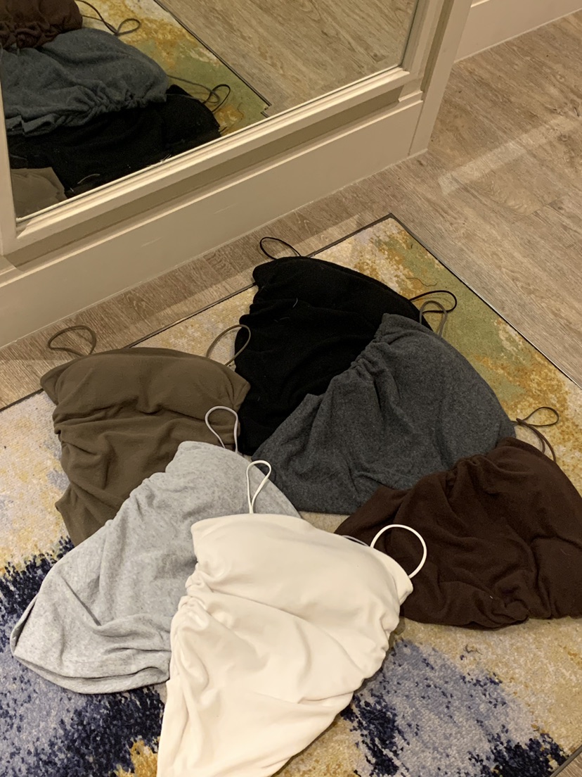 BADCALM東大門㊣實拍女士新品25秋冬職業時尚吊帶背心羊毛絨BADCALM吊帶/背心