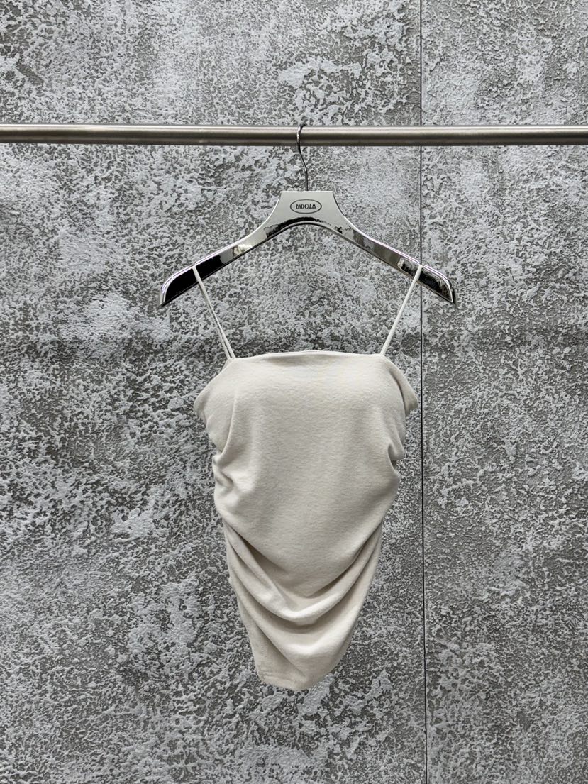 BADCALM東大門㊣實拍女士新品25秋冬職業時尚吊帶背心羊毛絨BADCALM吊帶/背心