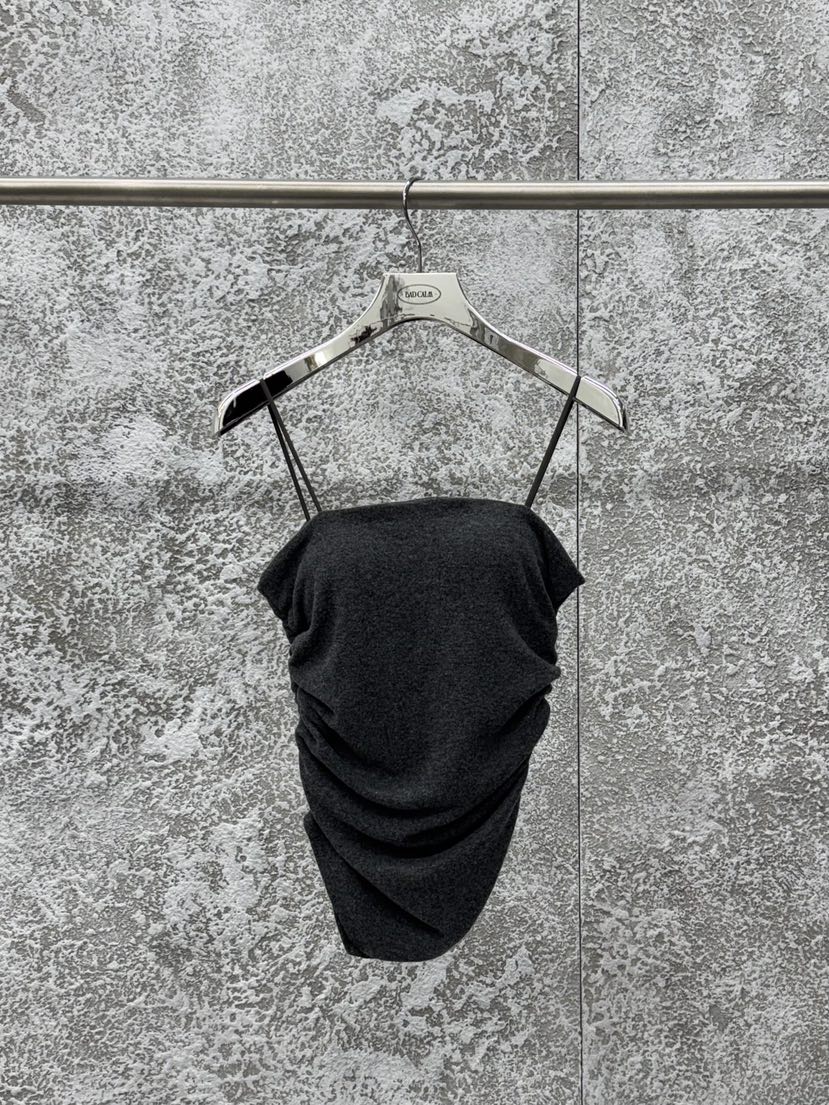 BADCALM東大門㊣實拍女士新品25秋冬職業時尚吊帶背心羊毛絨BADCALM吊帶/背心圖色5