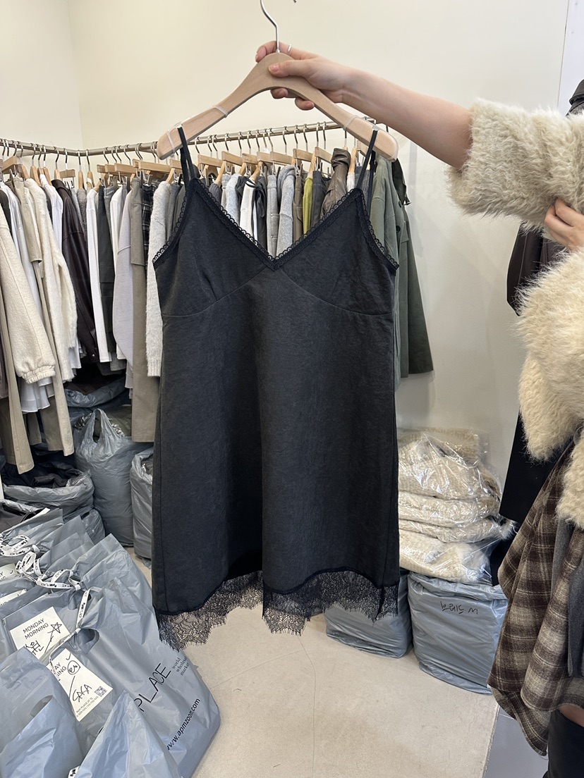 MONDAYMORING東大門㊣直郵女士新品推薦時尚休閑連衣裙麂皮MONDAYMORING連衣裙圖色3