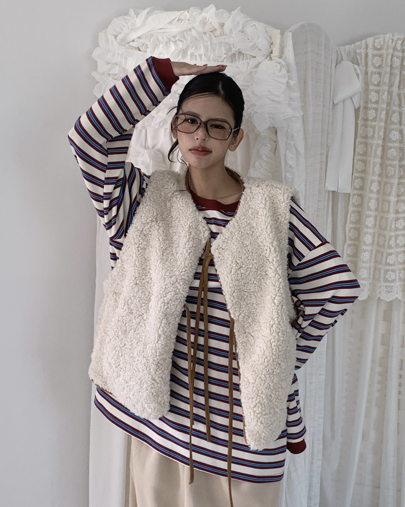 LIVE AID-P韓國代購㊣女士新品休閑25秋冬職業時尚推薦馬甲LIVE AID-P馬甲