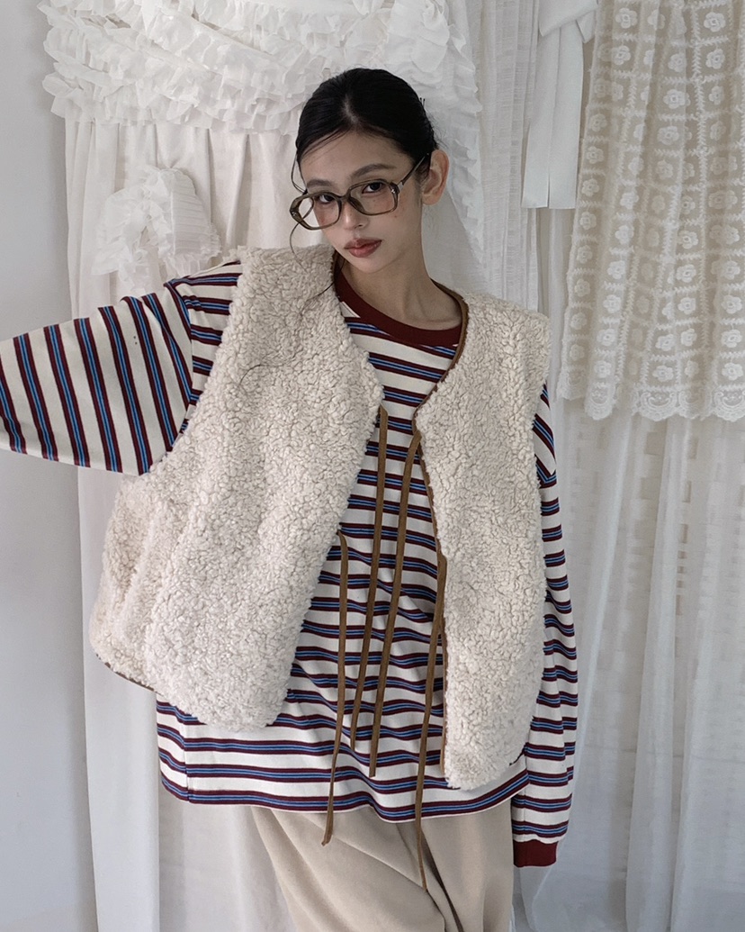 LIVE AID-P韓國代購㊣女士新品休閑25秋冬職業時尚推薦馬甲LIVE AID-P馬甲