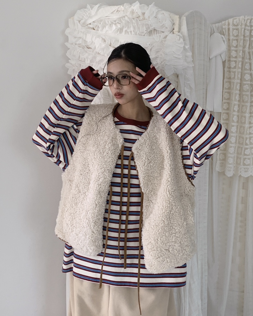 LIVE AID-P韓國代購㊣女士新品休閑25秋冬職業時尚推薦馬甲LIVE AID-P馬甲