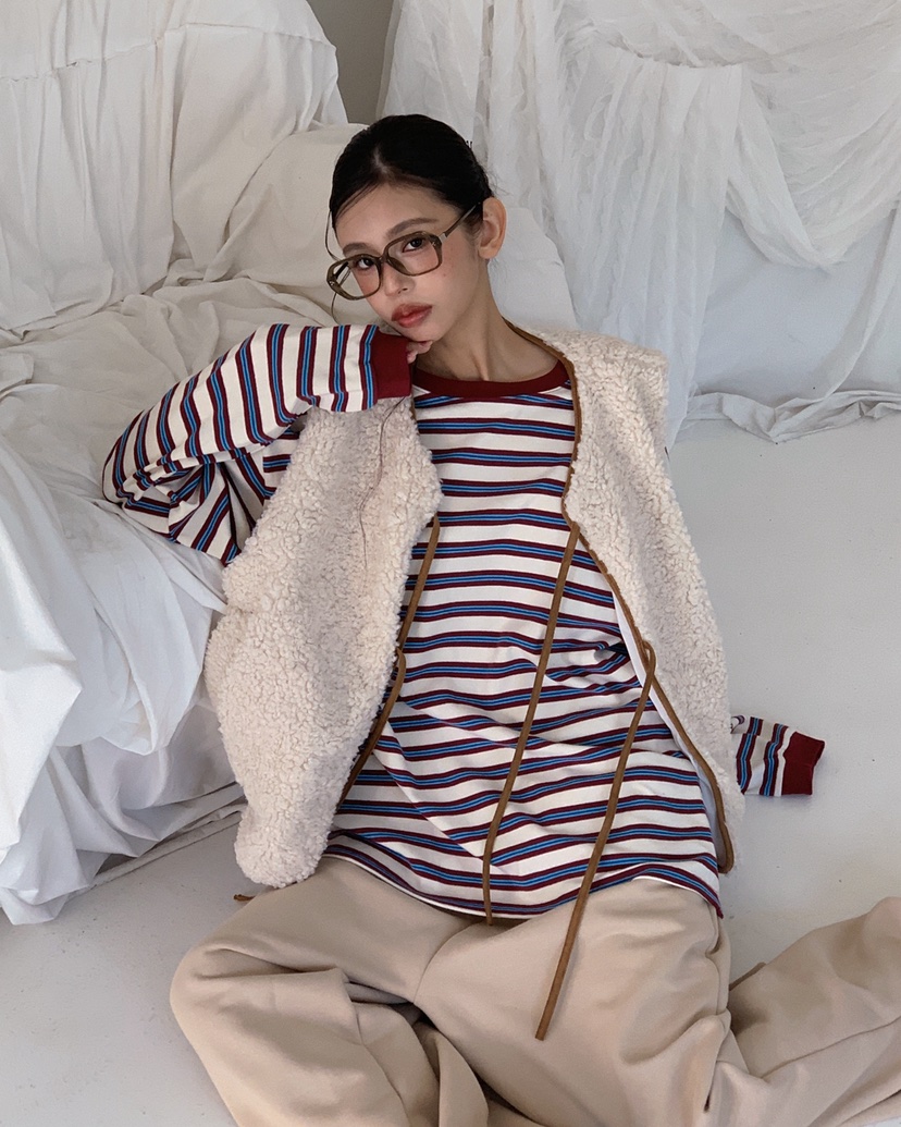 LIVE AID-P韓國代購㊣女士新品休閑25秋冬職業時尚推薦馬甲LIVE AID-P馬甲