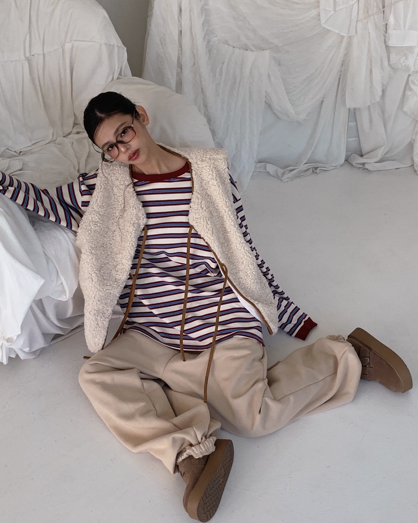 LIVE AID-P韓國代購㊣女士新品休閑25秋冬職業時尚推薦馬甲LIVE AID-P馬甲