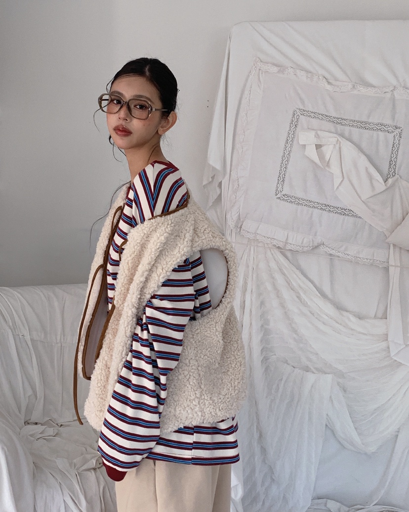 LIVE AID-P韓國代購㊣女士新品休閑25秋冬職業時尚推薦馬甲LIVE AID-P馬甲