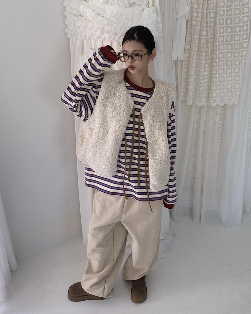 LIVE AID-P韓國代購㊣女士新品休閑25秋冬職業時尚推薦馬甲LIVE AID-P馬甲