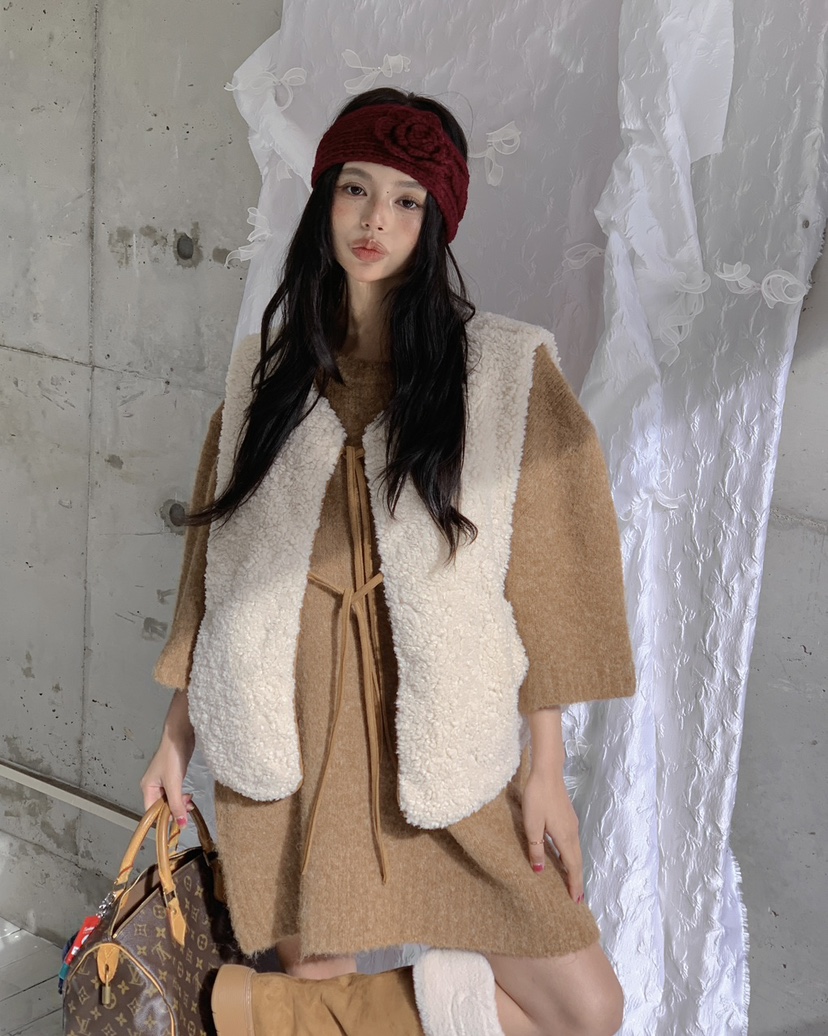 LIVE AID-P韓國代購㊣女士新品休閑25秋冬職業時尚推薦馬甲LIVE AID-P馬甲